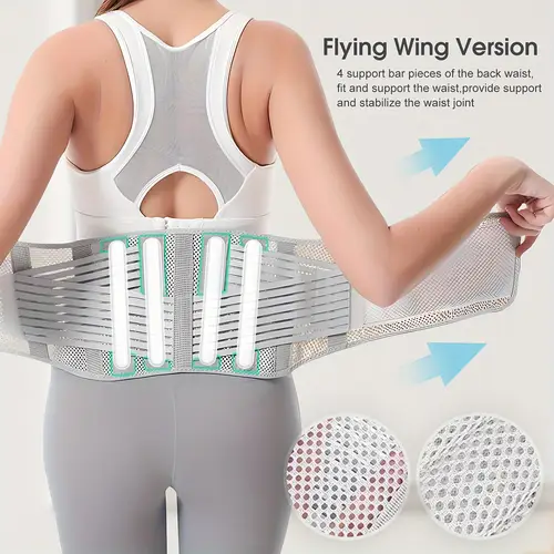 1pc lumbar support waist belt breathable back support corset for men women suitable for sports fitness work and labor