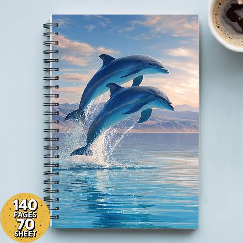 1pc dolphin magical notebook for a5 spiral notebook for journaling school gift office use