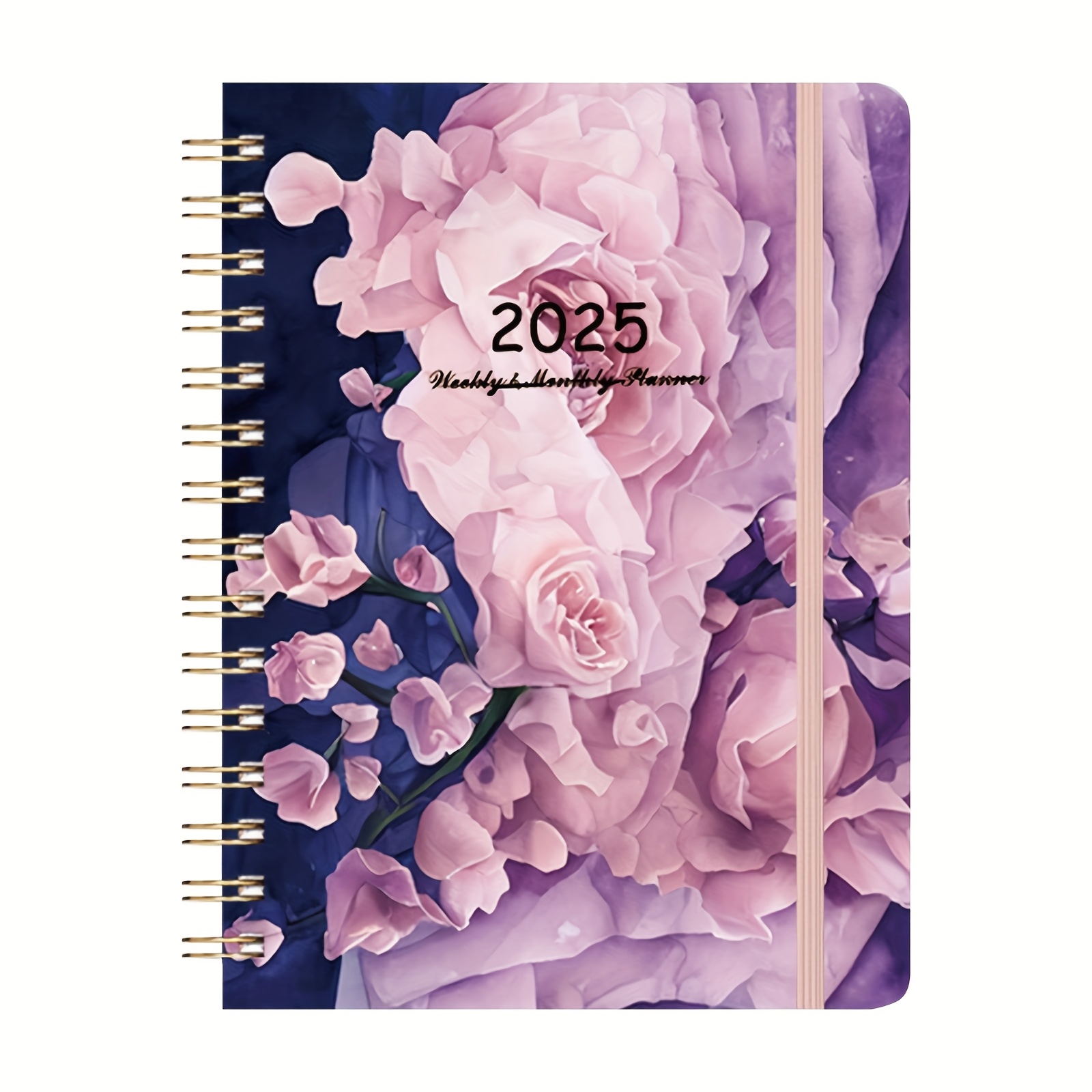 

2025 Planner, 12-month Daily Weekly Monthly Planner From Jan.2025 To Dec.2025, 8.4" X 6", Spiral Planner Notebook With Stickers, Closure, Inner Pocket