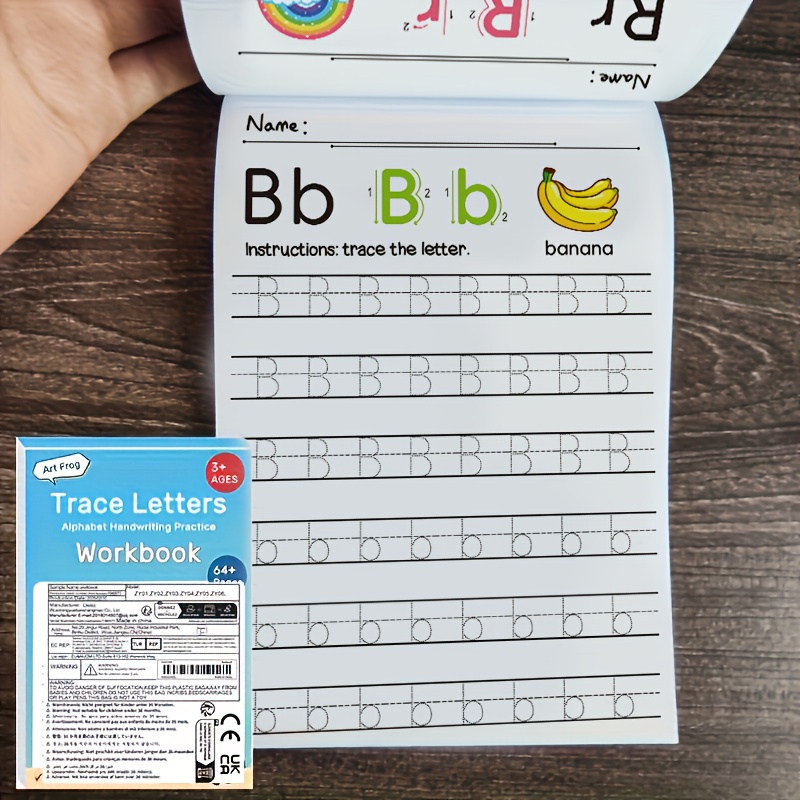 Image of 64 Pages Alphabet Handwriting Practice Workbook For Kids: Preschool Writing Workbook With Sight Words For Pre K, Kindergarten And Kids Ages 3+. Abc Print Handwriting Book