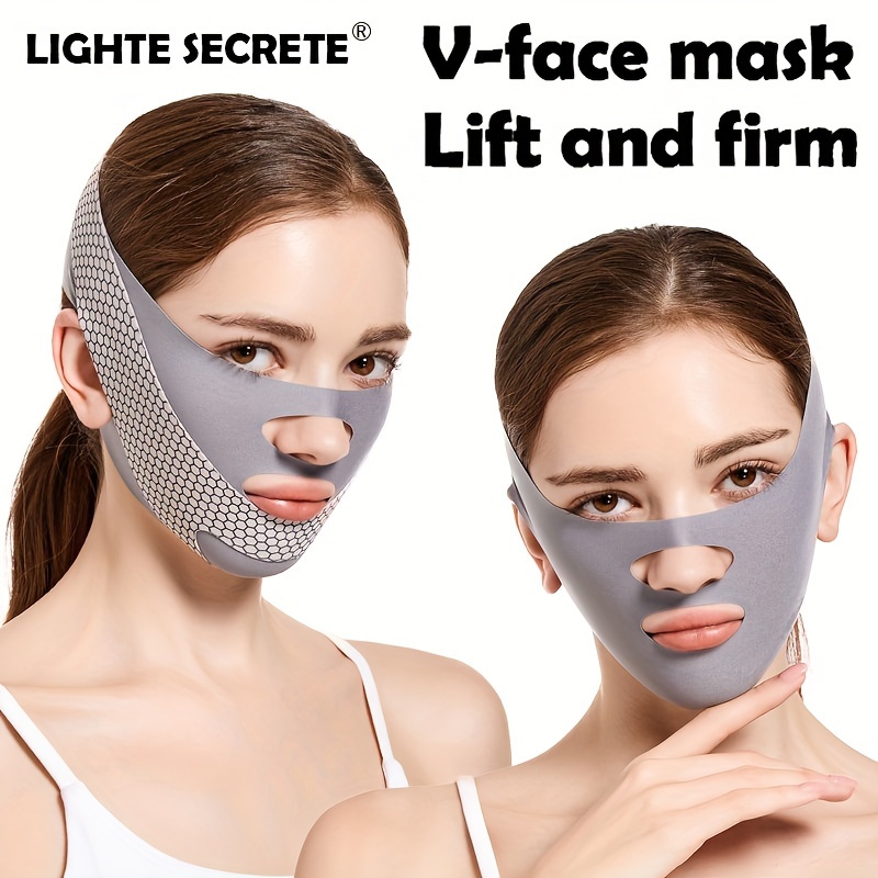 

Masque de Lifting V-Face LIGHTE - Design Amélioré pour Sculpter & Raffermir, Réduit Nasolabiaux, Inclut une Ceinture de Compression Gratuite, LIGHT