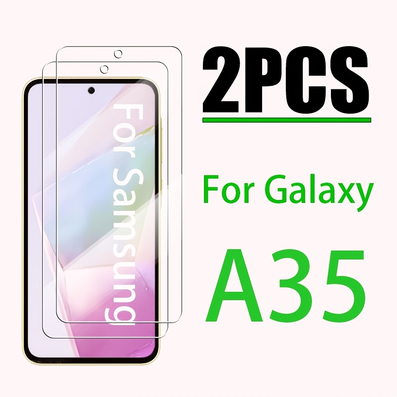 TEMU 2pcs Tempered Glass For For Galaxy A35 4g/5g Screen Protector Film For Galaxy A35 A35 A35 Protective Film Glass