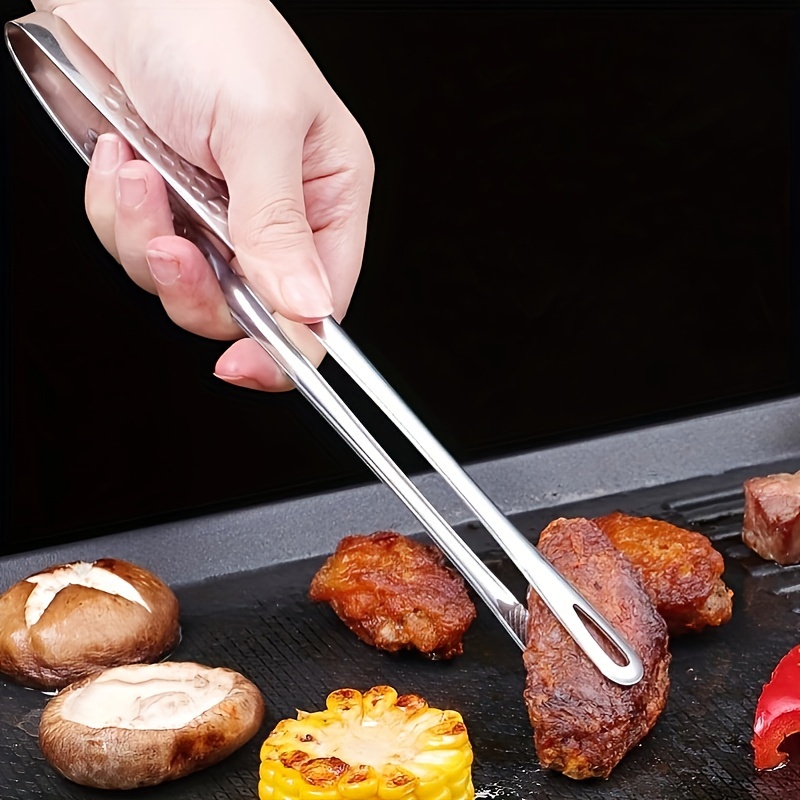 

Bbq Tongs - Steel Tongs For Grilling - 28cm/11.02in Long - For And Meat - - And Restaurant Use