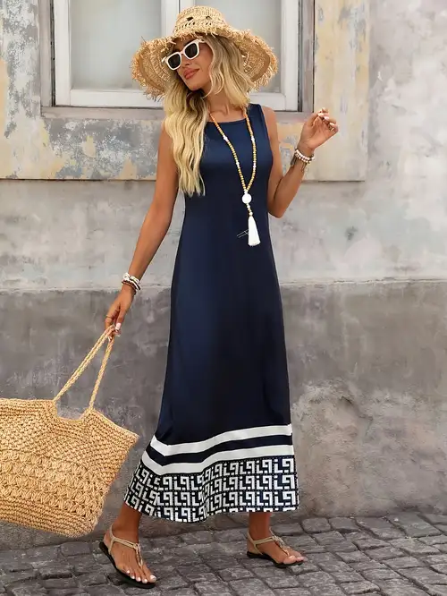 casual maxi dresses south africa Plus Size Elegant Chiffon Maxi Dress with Lantern Sleeves & Floral Print