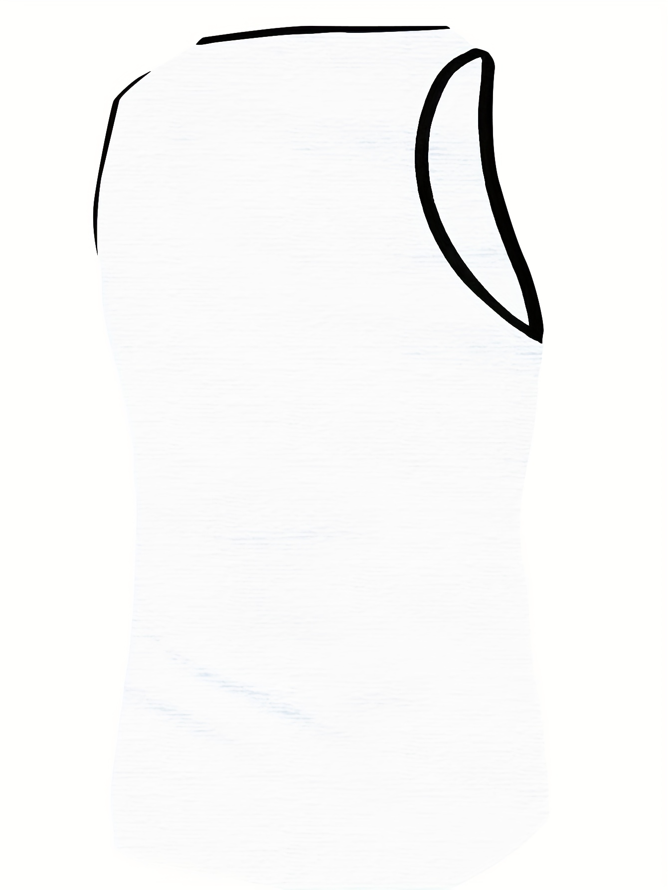 Men's Solid Color Vest Summer Tank Top Sleeveless Fitness Sports Shirt Trendy