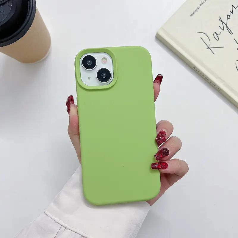 1pc plain color silicone phone case suitable iphone 12 13 14 - Temu 1pc plain color silicone phone case suitable iphone 12 13 14 - Temu
