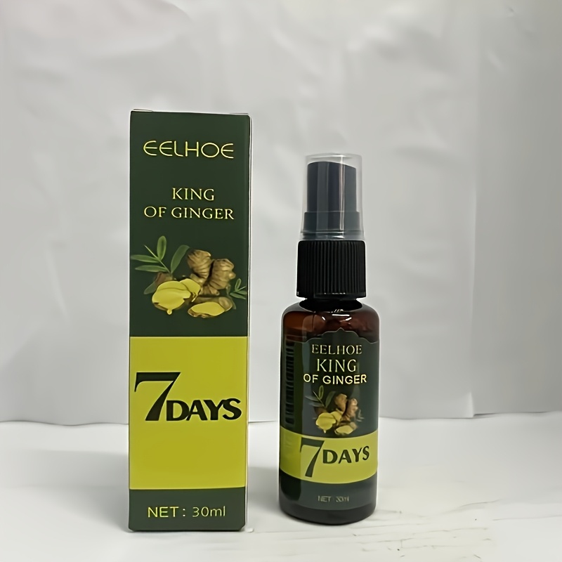 TEMU 2 Bottles Of Ginger Oil And Biotin Hair Care , Suitable For All Hair , 7-day Ginger Grass Scalp Massage Moisturizing Care, Perfect Gift For Men And Women On Valentine's Day And