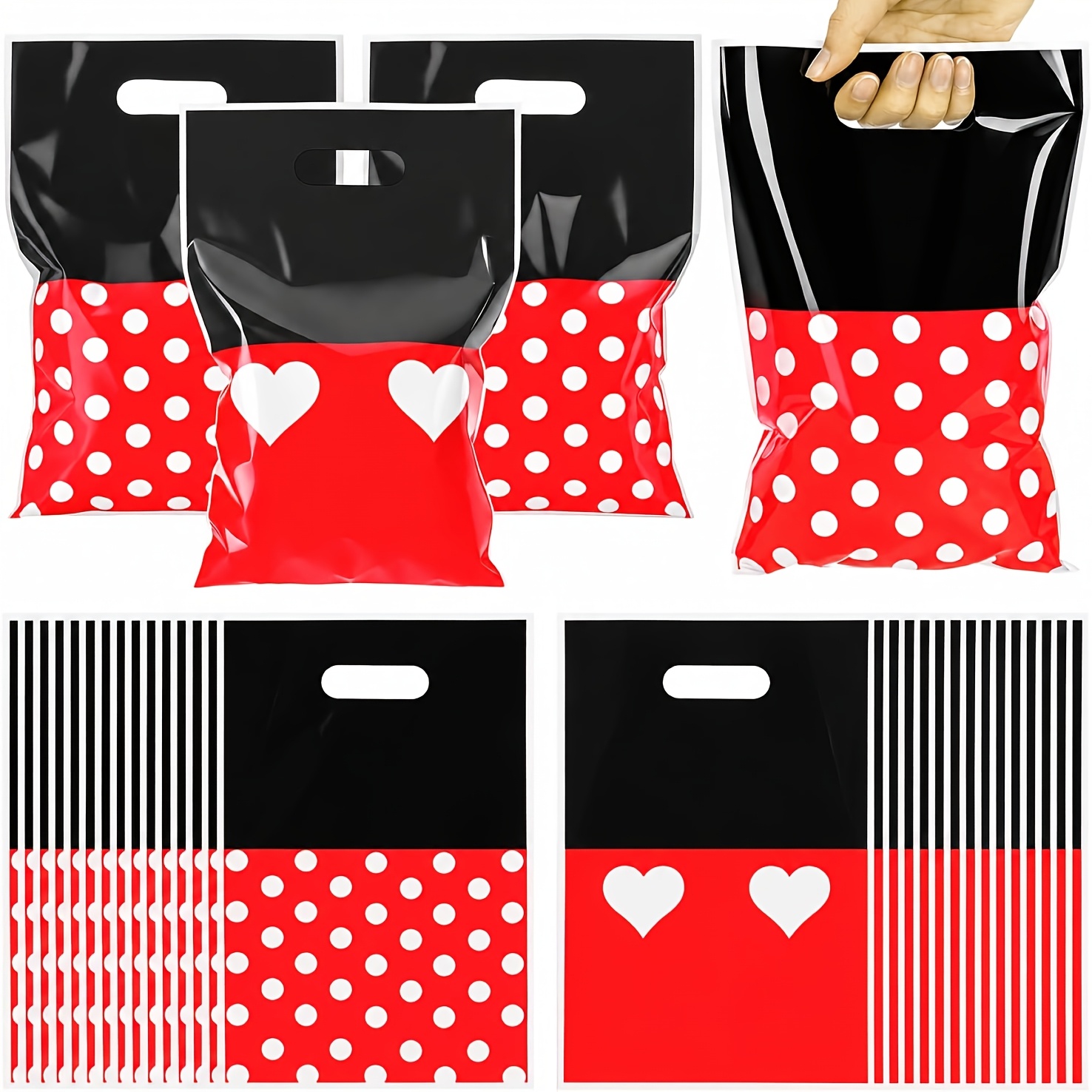 TEMU Gift For Her/him 40pcs Mouse-themed Party Favor Bags Cartoon Polka Dots Cute Party Favor Bags For Cartoon Theme Birthday Decoration Supplies,