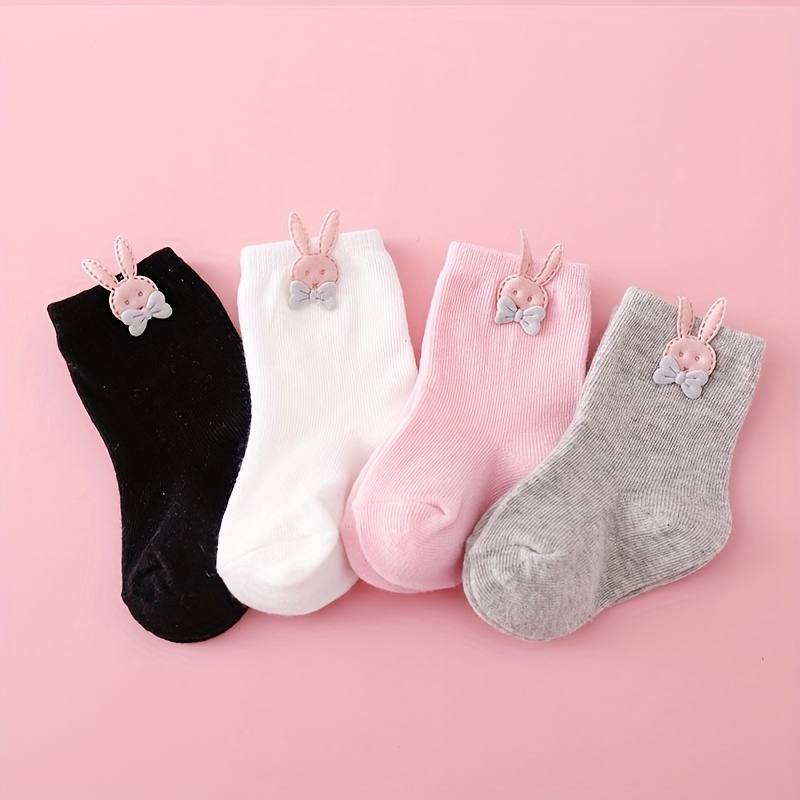 pairs girls baby socks bunny bow tie princess bows soft Temu