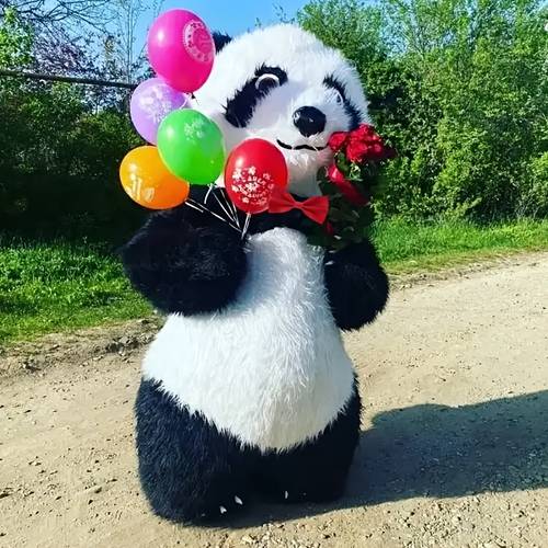 giant cartoon panda mascot costume for halloween fun inflatable outfit panda doll costume suitable for easter celebrations business opening performances halloween thanksgiving birthday parties grand and party