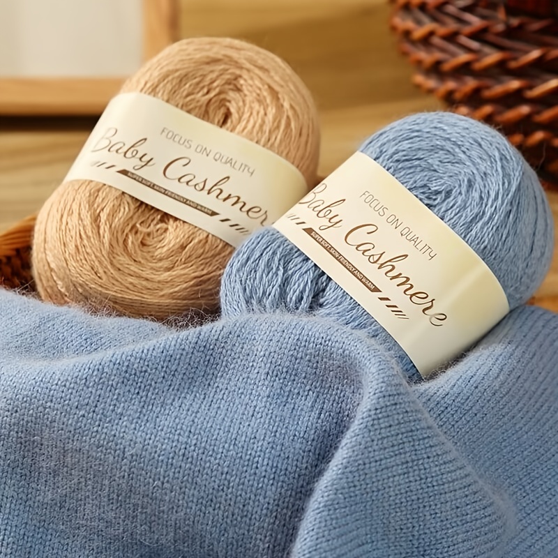 

300g High-end Light Luxury Medium Fine Cashmere Yarn For Hand-knitted Autumn And Winter Men's And Women's Warm And Fashionable Cashmere Sweater Scarf Material Package Yarn 6pcs/pack