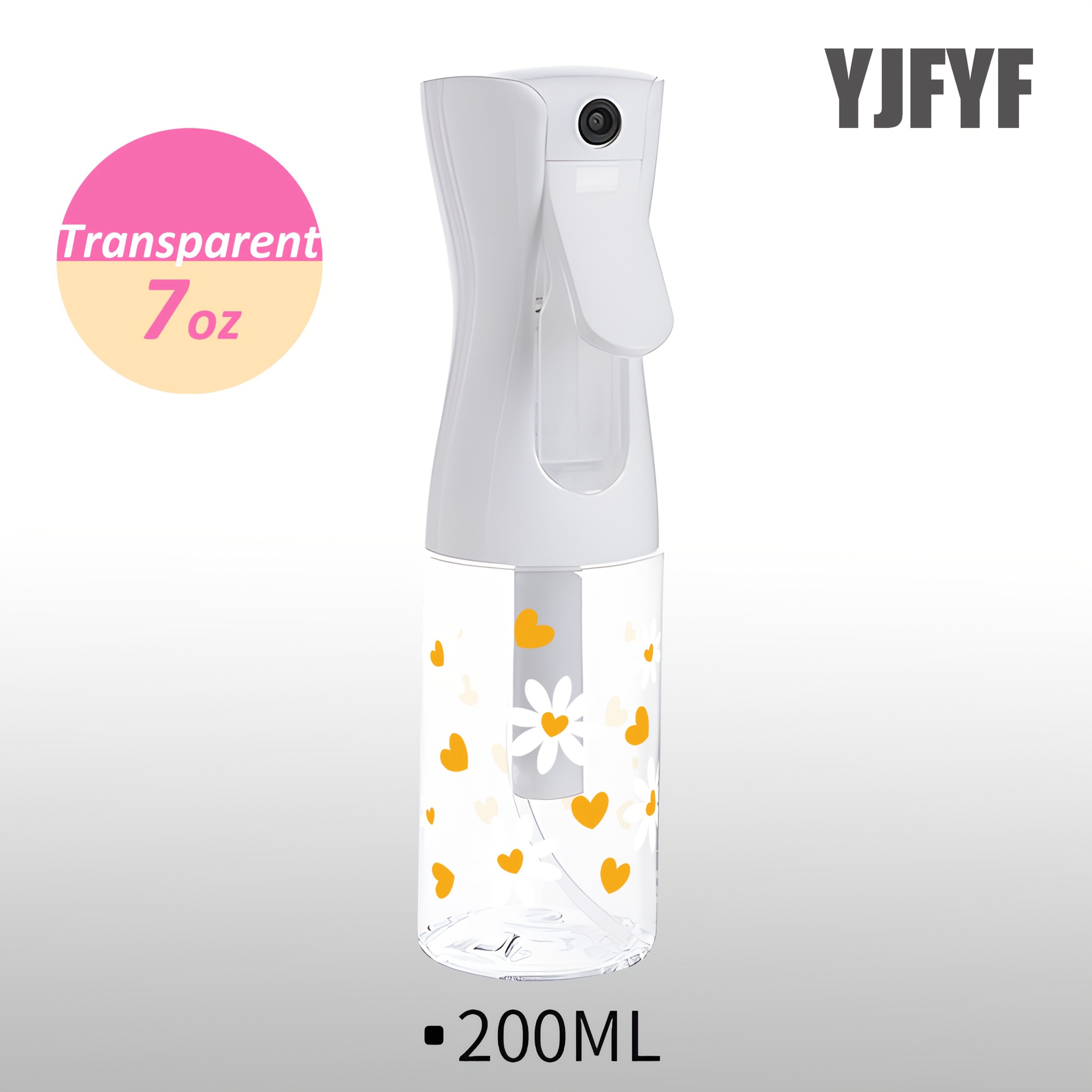 Image of 1pc, Cute And Small Chrysanthemum Pattern Fine Mist Spray Bottle For Travel And Business Trips, Reusable Dispenser, Continuous Water Mister For , Cleaning, Plants, And Facial Moisturizing