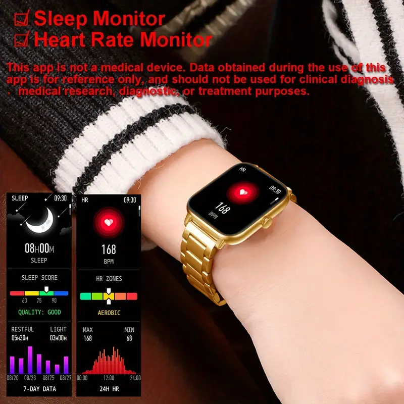 smart watch can make and answer calls 1 83 inch full touch screen wireless call sport watch compatible with android and iphone phones 100 sport modes sport fitness smart watch details 4