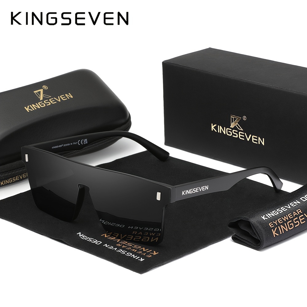 Image of Kingseven Polarized Glasses, Unisex And Versatile, Use High-quality Polarized Lens Glasses, Suitable For Parties,, Driving,, And Photography Props, Ideal For Gifts