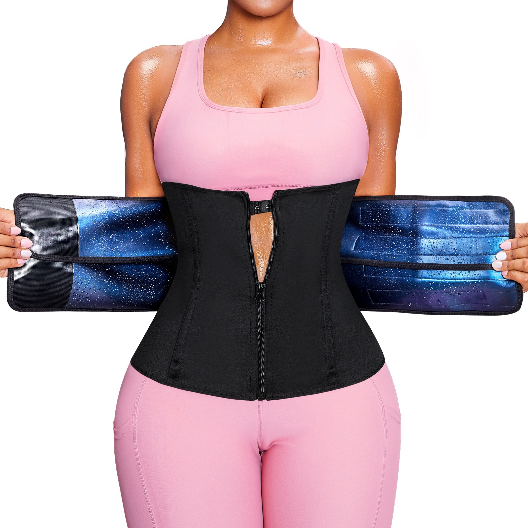 Fashion Waist Trainer For Women Underbust Corset Top Latex Sport Girdle  Waist Cincher HourglBody Slimming Belt Modeling Strap