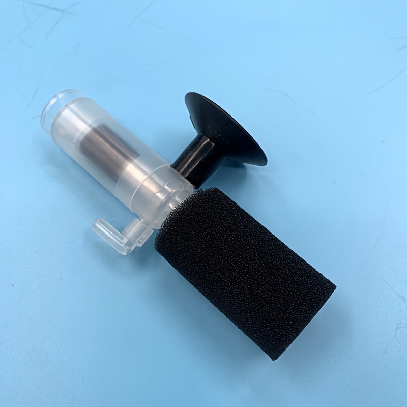 Mini Aquarium Bottle Aquarium Filter Air Pump, Built-in Silent Fish Waste Sucker With High-density Sponge, Without Battery