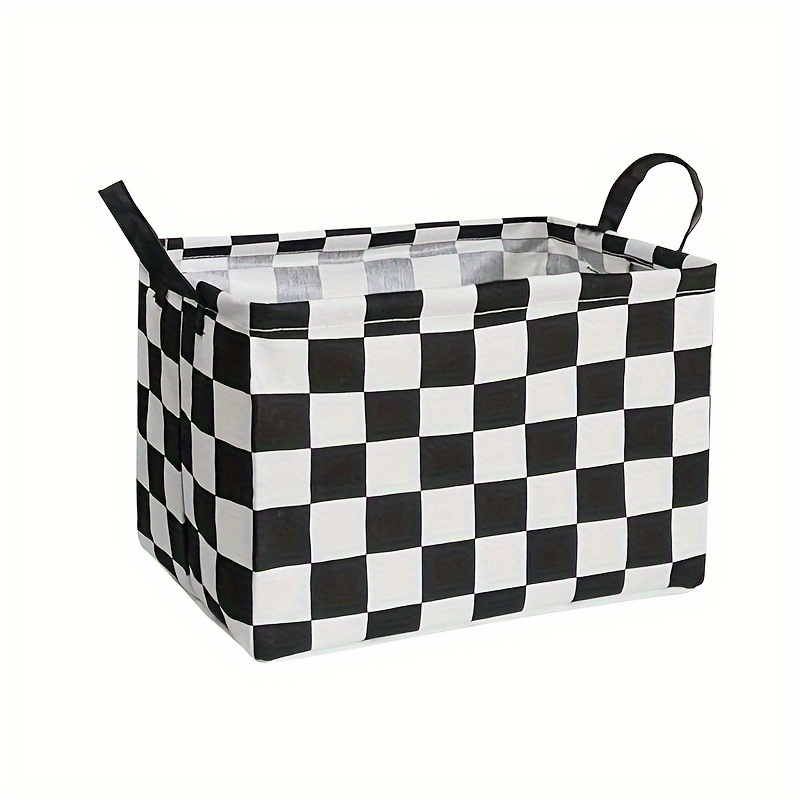 

Waterproof Canvas Storage Basket With Racing Car Design - Foldable, Rectangular Organizer For Home, Dorm, Bedroom, Office, Closet, Bookshelf - Versatile Gift Idea