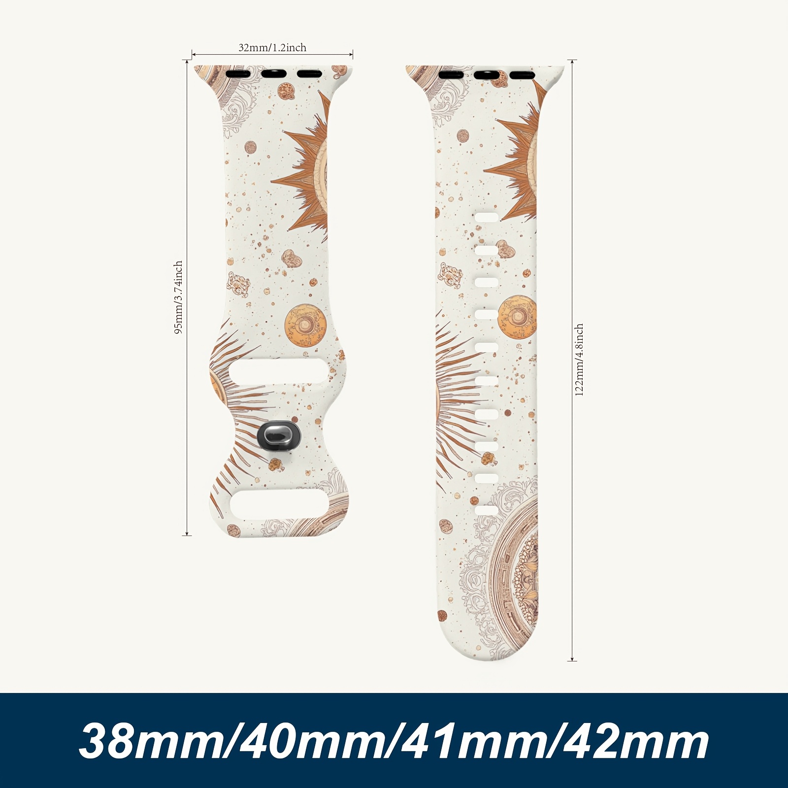 TEMU для APPLE Watch Series Ultra1/2/3 для жінок і чоловіків Ідеальний подарунок Гнучкий матеріал М'який і дихаючий для , або особистого використання