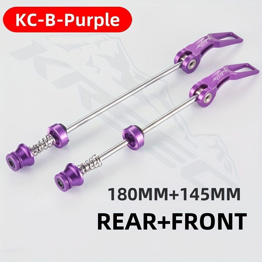 TEMU Krsec Front And Rear Lightweight Aluminum Alloy Quick Release Mountain Bike , Bicycle Quick Release Axle Lever, Suitable For Road And Mountain