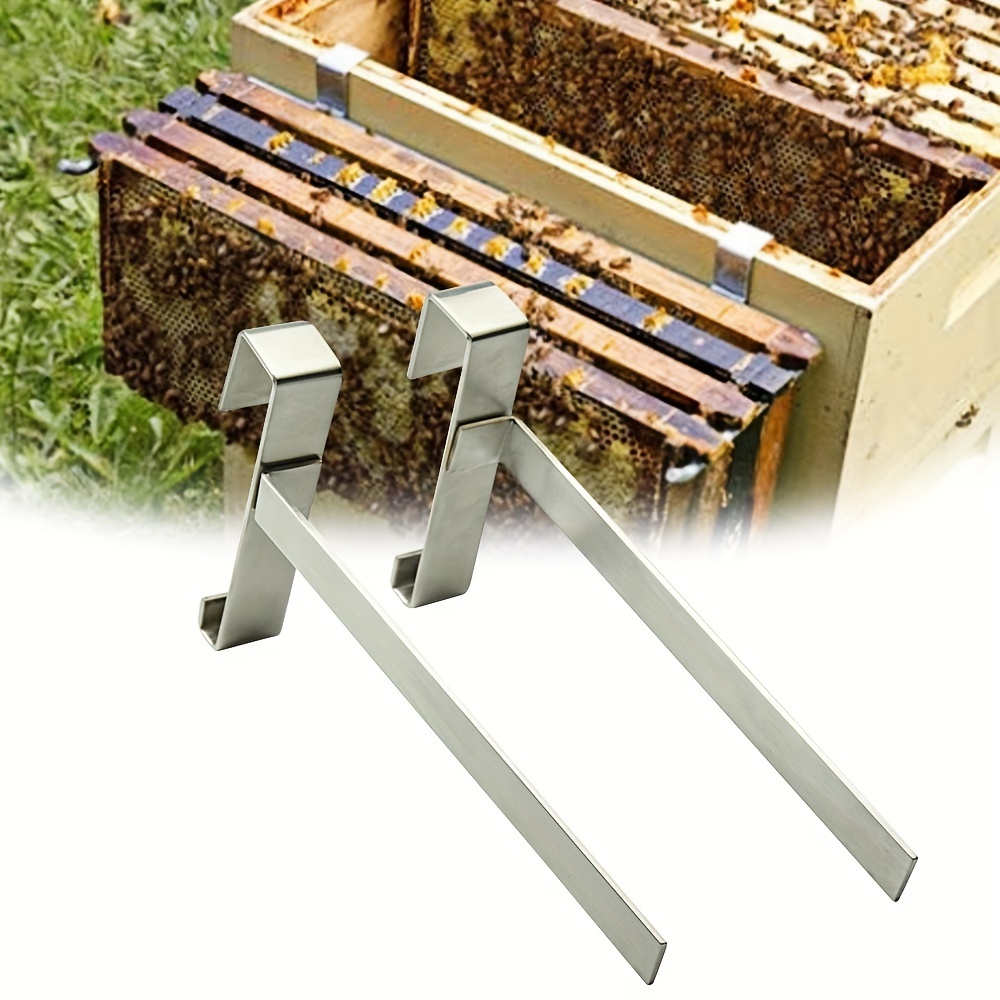 

2pcs/ Pack, Beekeeping Tools Stainless Steel Frame Support Hive Frame Holder Beehive Frame Support Holder Beekeeping Tools