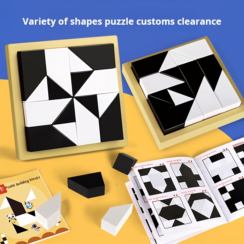 DEMIU × TANGRAM BALLON BLACK TGA-G58 tangram puzzle sold on Temu United States