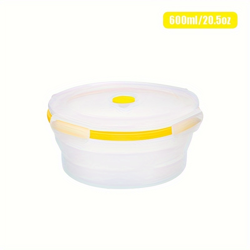 wileqep Folding Silicone Lunch Box Microwave Baking And Heating