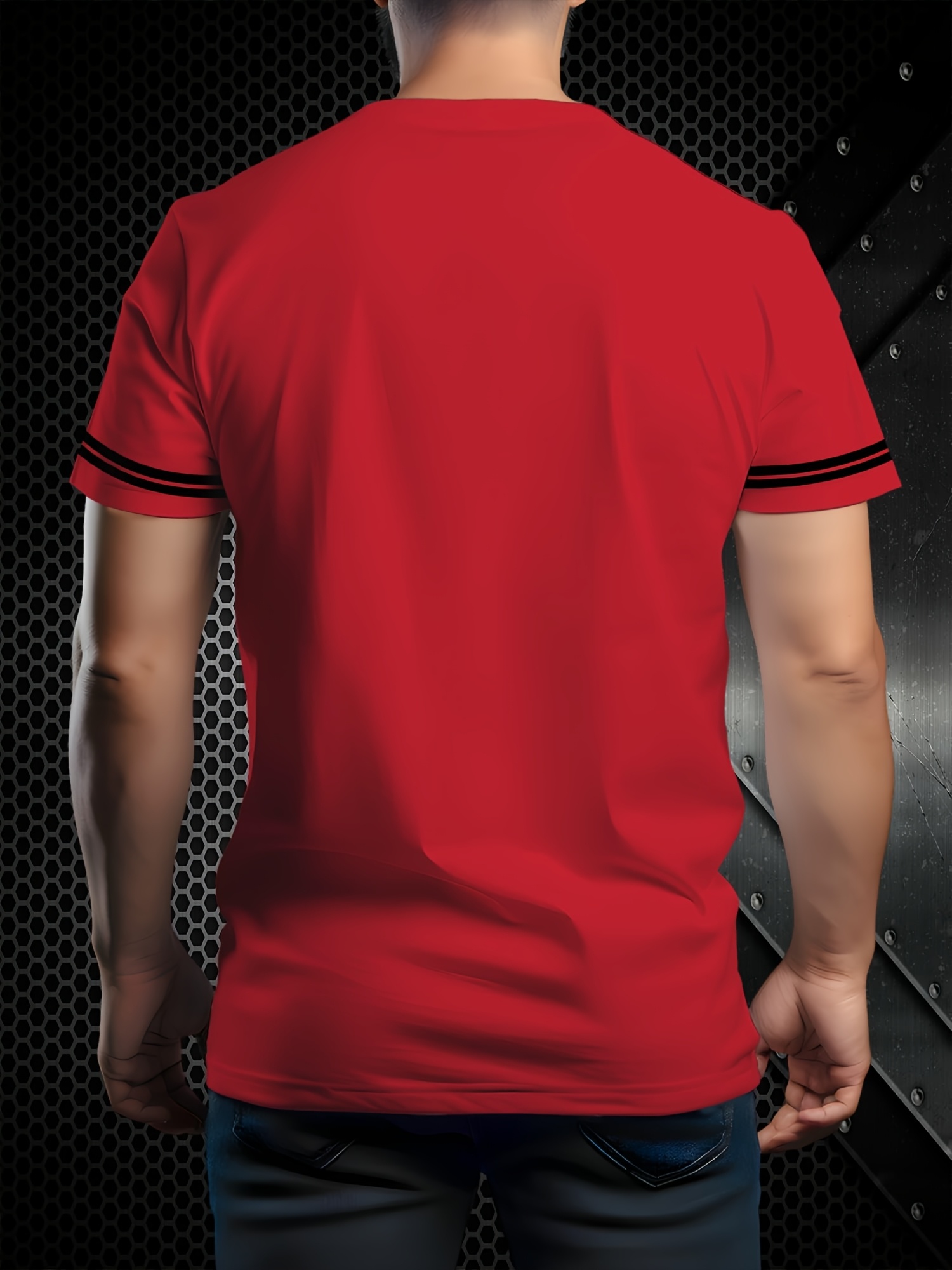 Men's 3D Printed Freedom Script Casual T-Shirt - Summer Short Sleeve Round Neck Tee, Breathable Regular Fit, Machine Washable for Outdoor & Casual Attire