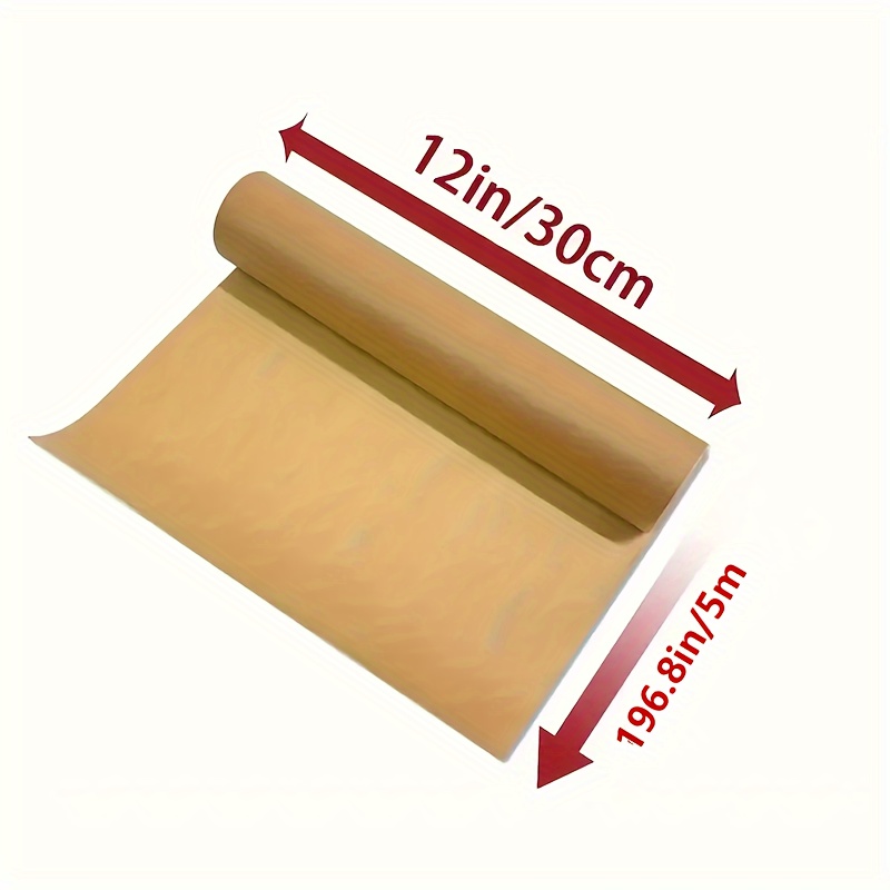 Image of Compatible For Air Fryer & - Unbleached Baking Paper Roll | Heat-resistant Greaseproof & Sheets | Disposable Parchment Liners For Grilling, Baking, Microwave (roll) | Parchment Sheets For Kitchen