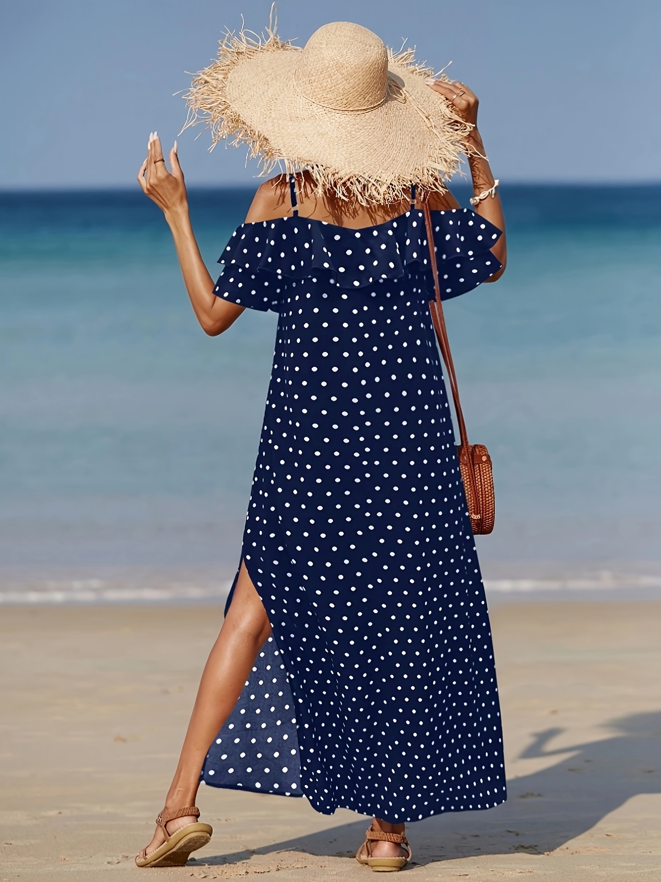 slit dress for beach Cabana Life White Side Slit Maxi – Splash Boutique