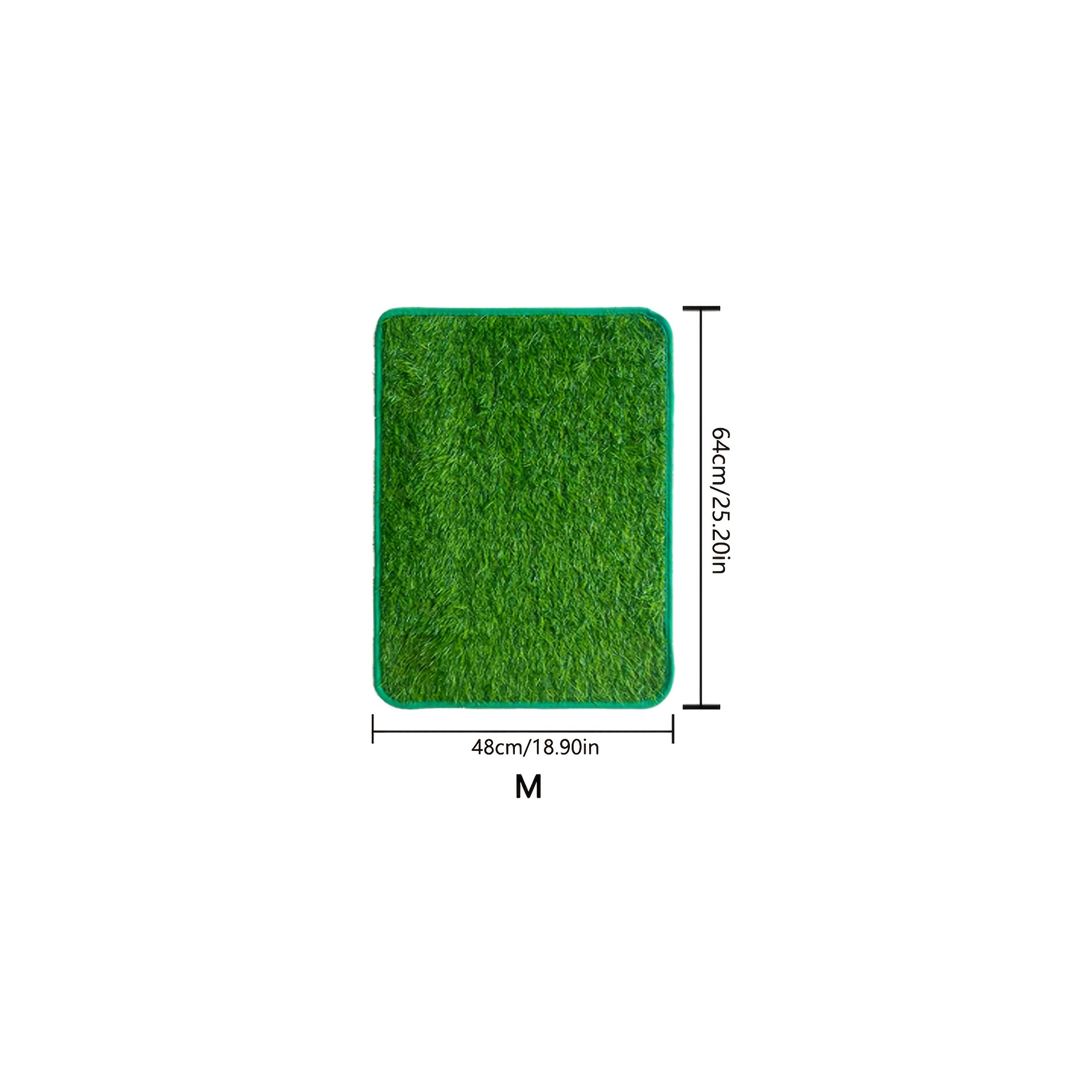 TEMU Indoor Outdoor Dog Potty Pads, Outdoor Professional Pet Lawn Pads Dog Toilet, Simulated Turf Artificial Lawn, Pet Training Grass Mat, Easy Clean