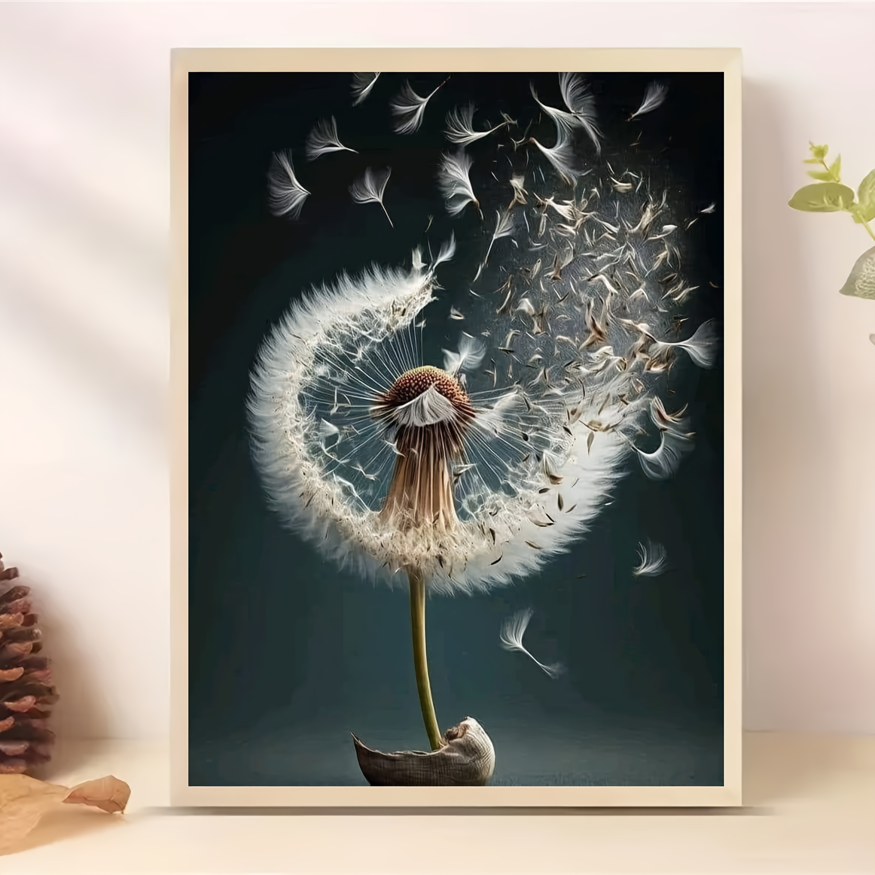 

Creative Escape, Dandelion 5d Diamond Painting Kit For Adults - Diy Drill Canvas Art Set With Tools, Home Wall Decor Craft (11.8x15.7 Inches)