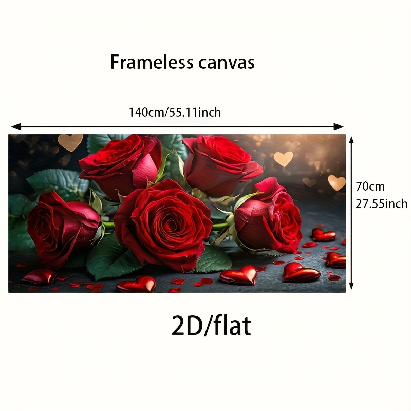 TEMU 2D/Flach 1 Stück 27,55 Zoll * 55,11 Zoll / 70 cm * 140 cm Rahmenlose Moderne Holz-Wand Leinwandkunst für Wohnzimmer Modernes Leinwandposter für
