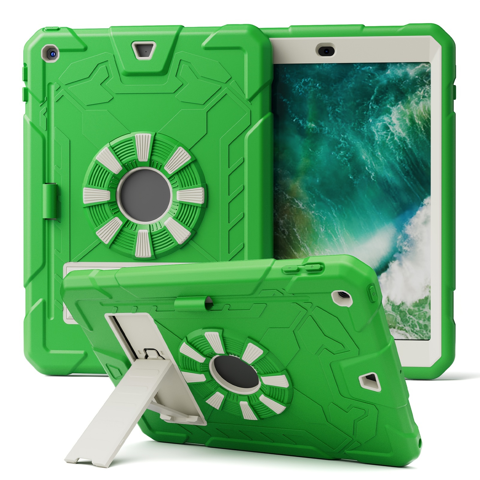 Built in Stand For Ipad 9.7 Tri protection Silicone Pc Case - Temu