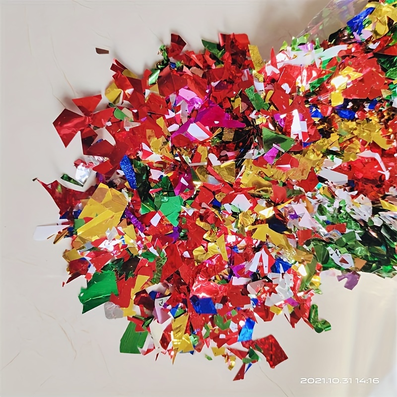 

50g Scintillants - Papiers Pailletés Colorés pour , Fêtes & Célébrations - Pas de Batterie , Décorations de Fête Plumes Essentielles