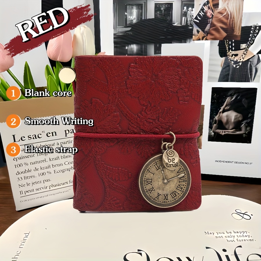 E-shop Mini-Notizbuch aus Leder, -Skizzenbuch, Mini-Vintage-niedlicher-Kawaii-tragbarer-Tagesplaner-Organizer, Reisezubehör für Halloween,