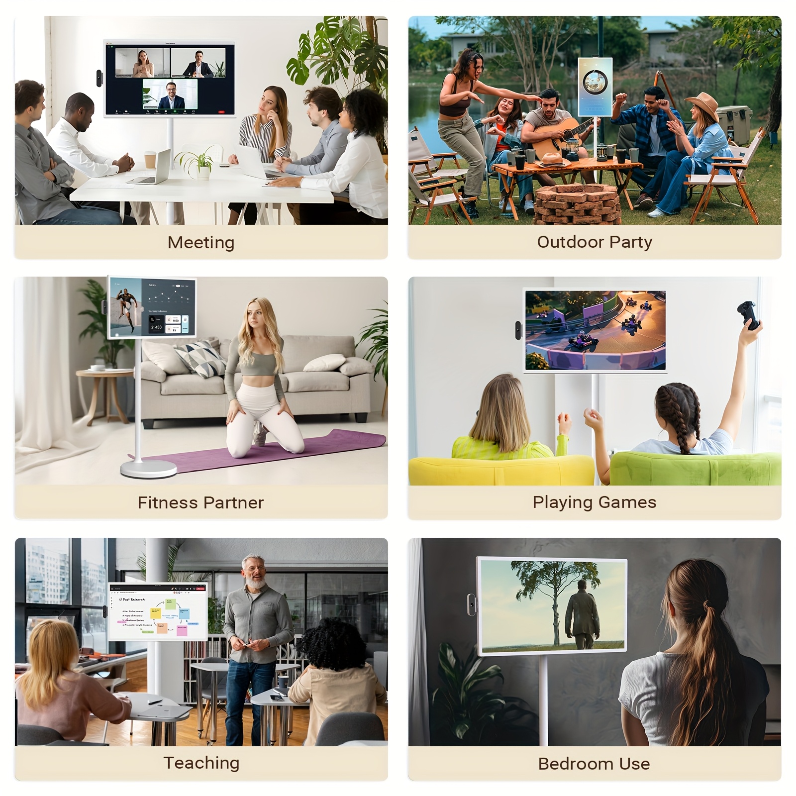 holiday upgrade   32 uhd 4k rotatable   smart tv   2nd gen portable   touchscreen monitor 16gb 256gb wheel portable voice remote black friday must have tablet pad tablet pad Product details 8