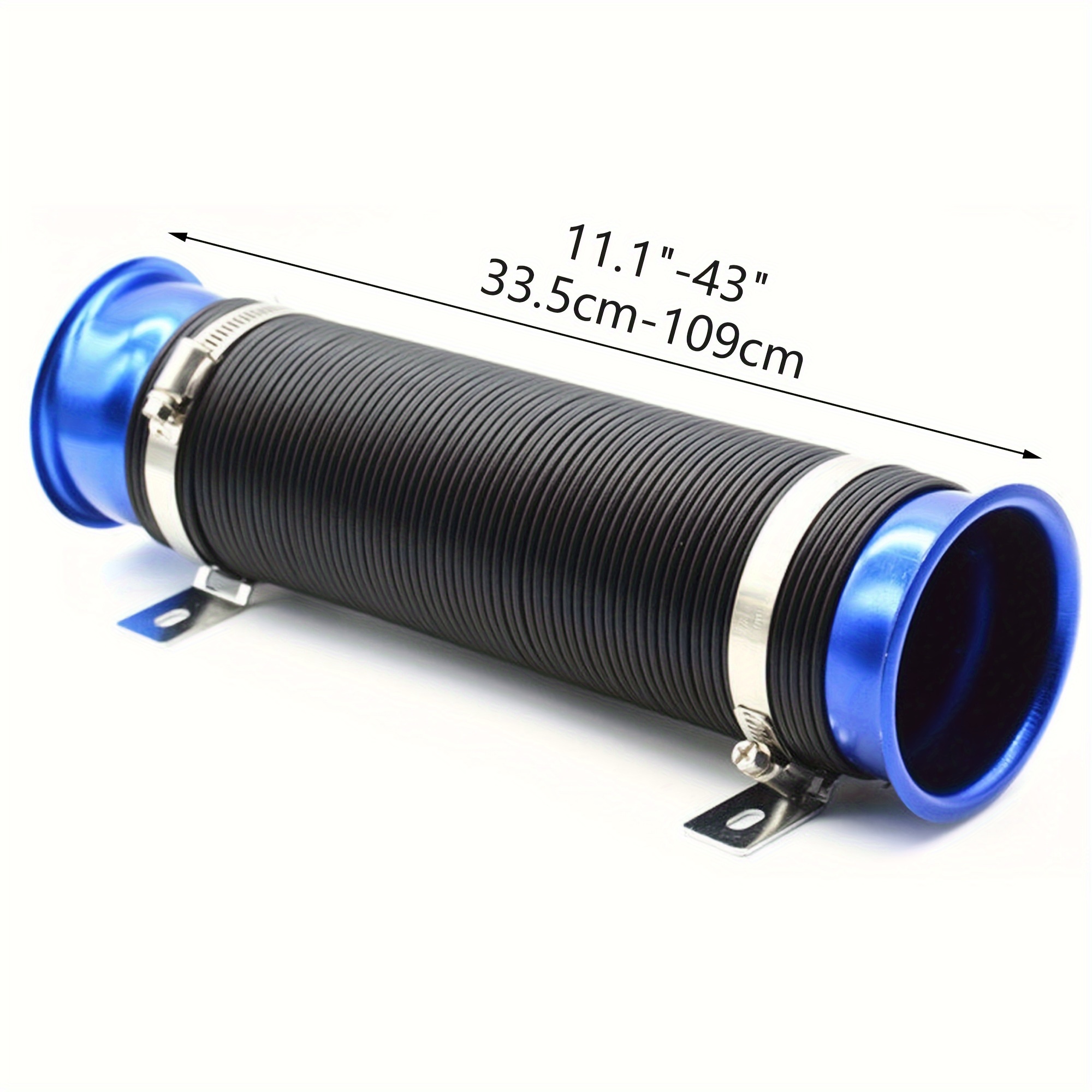 luchtinlaatslang flexibele buis filter koude voeding buis inductie kit verstelbaar 33.5-109cm