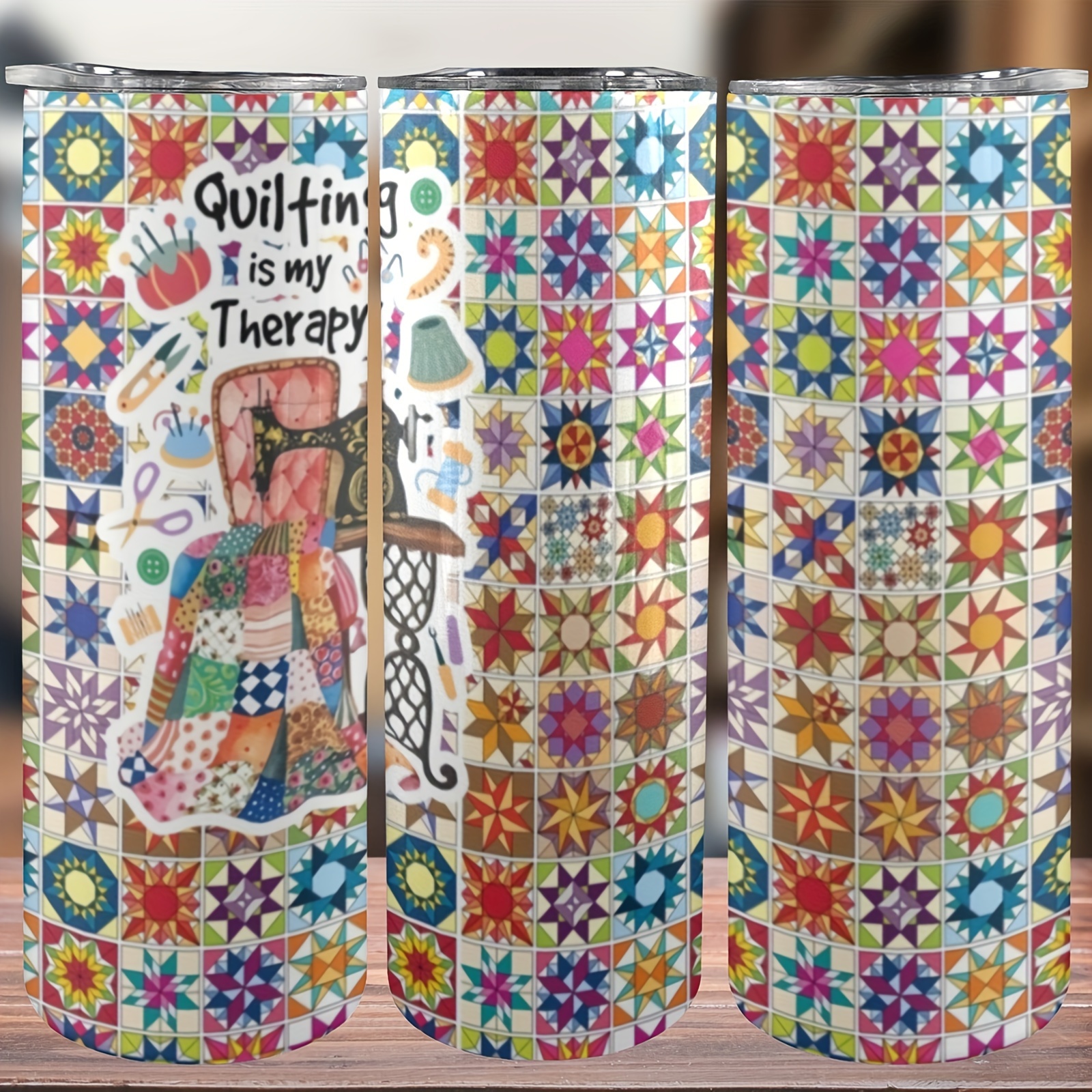 

20oz Sewing Is My Stainless Steel With Lid & Straw - Vacuum Insulated, All & - Great Gift For Christmas & Valentine's Day