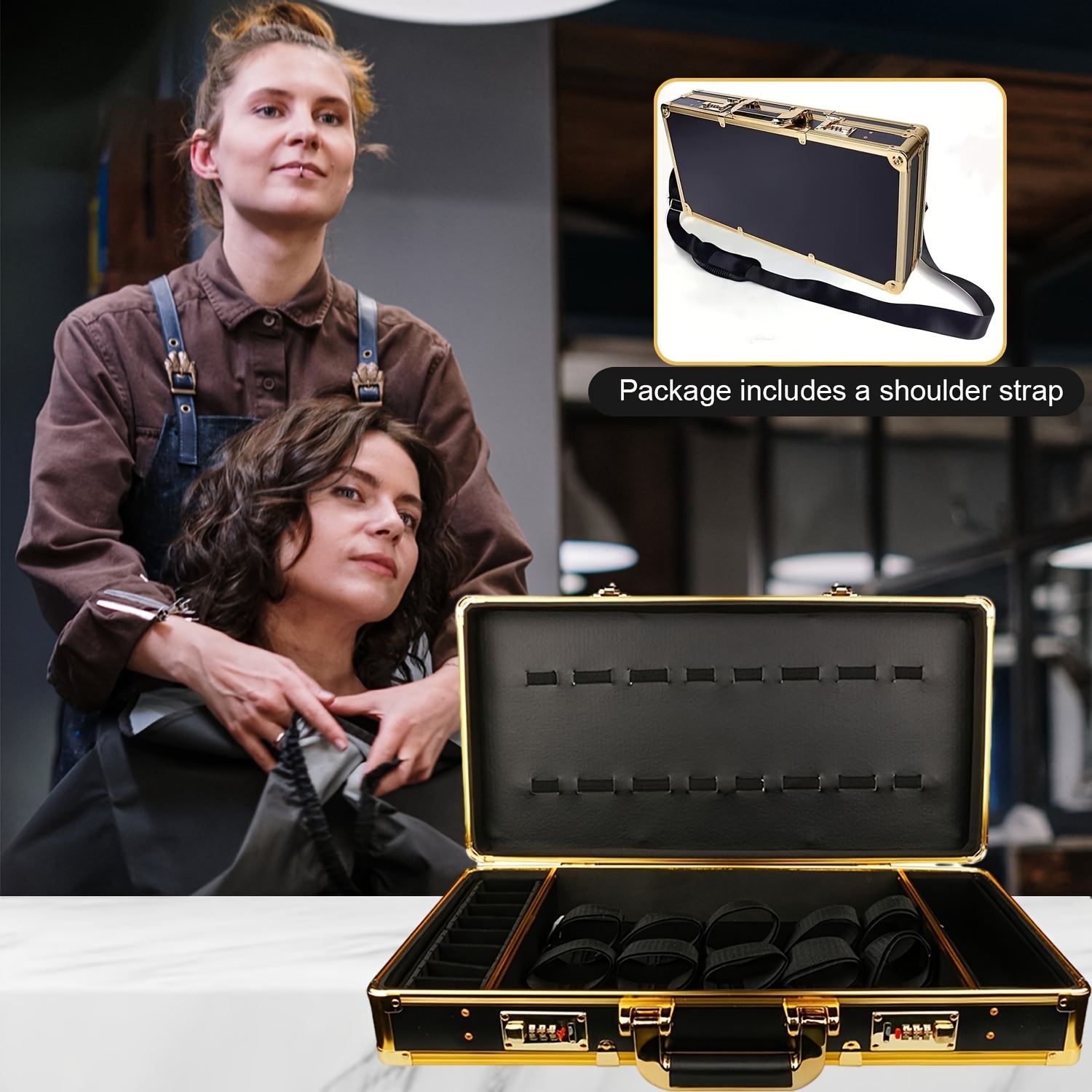 barber case, professional barber supplies case, hairdressing tools