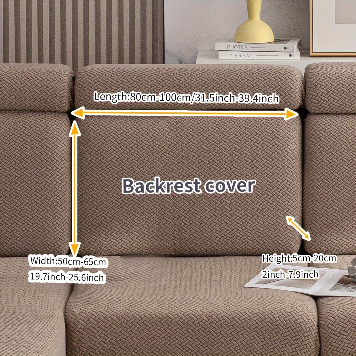TEMU 1pc Sherpa Sofa Cover, Pattern, Bohemian Style, Elastic Fabric , Soft And Comfortable Stretch Fabric, Furniture Protector, Suitable For Home