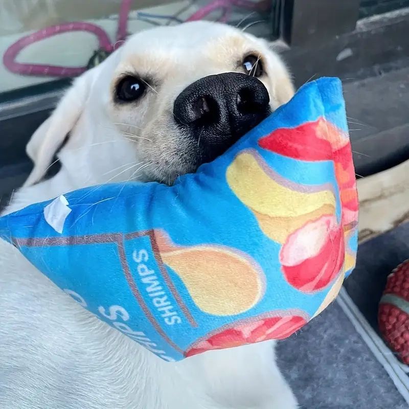 interactive plush potato toy with realistic crinkle sound ideal for small breeds no batteries required details 2