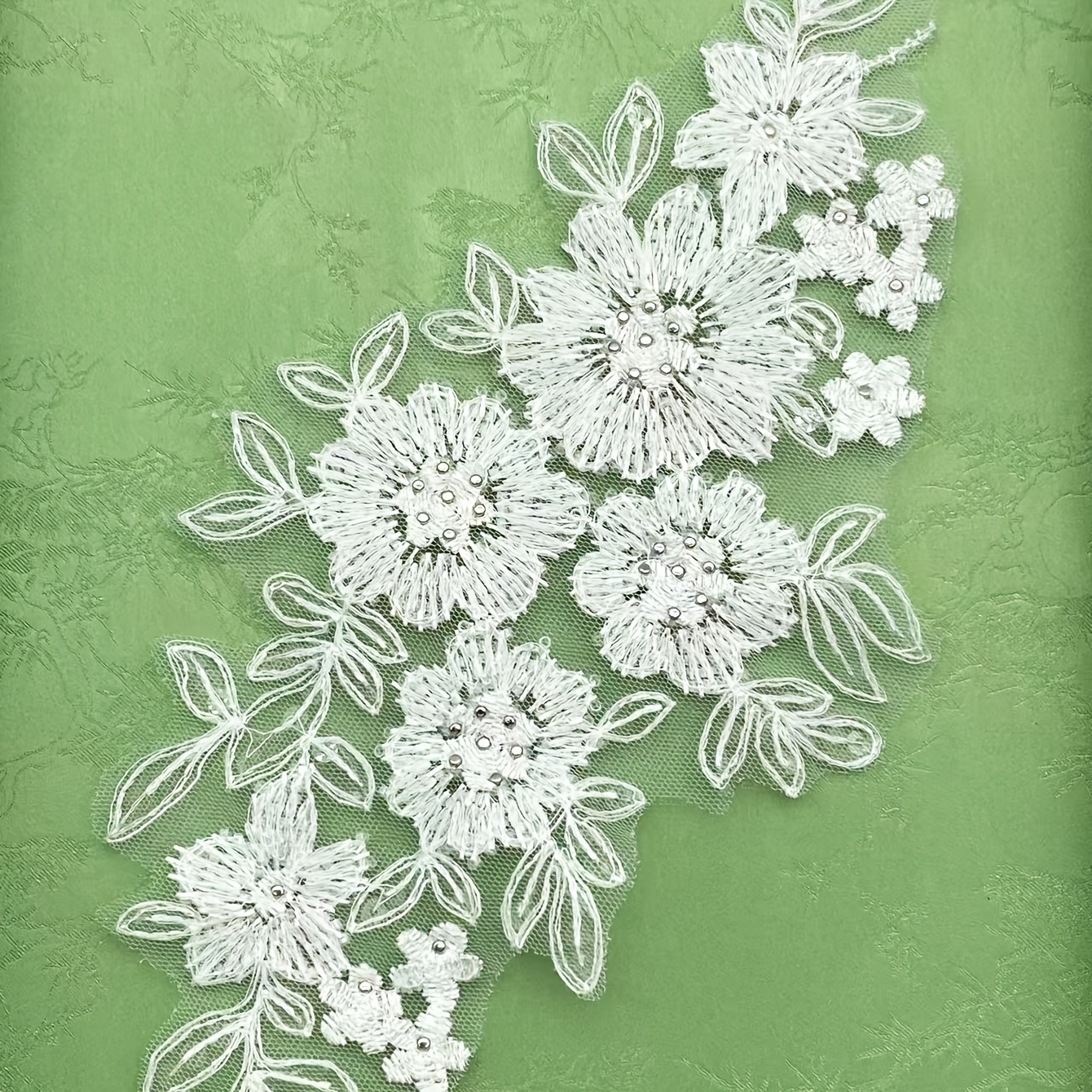 Image of 1 Lace Patch For Diy Hand-sewn Clothing, Shoes, Hats, And Bags