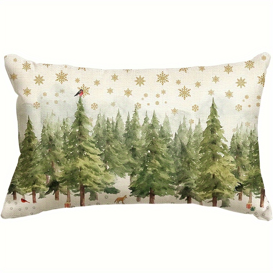 

Christmas 12x20 - & , Linen , Zip - For Sofa & Couch Decor