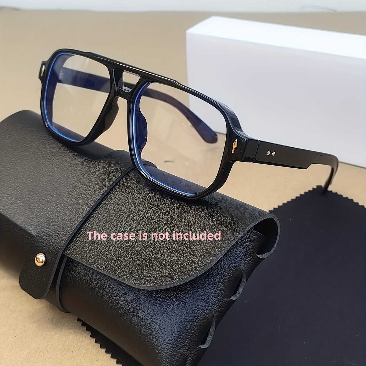Men's & Women' Glasses - Oversized Round Full-rim Frame, Transparent/black Minimalist Eyewear, Non- (no) - Comfortable Casual Attire, Reading, Computer,frame Glasses