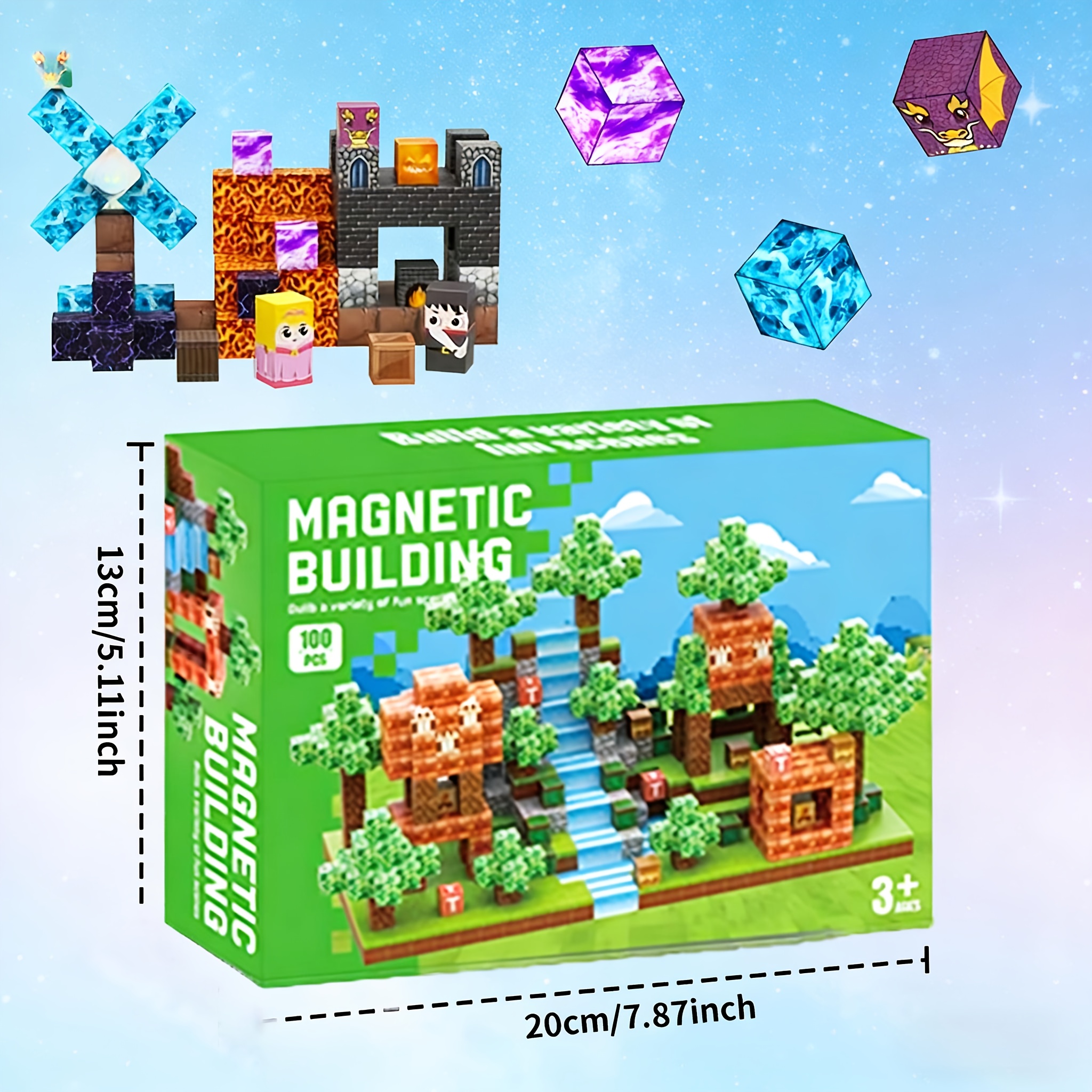 Forest Treehouse Building Blocks, Decorative Model Kit