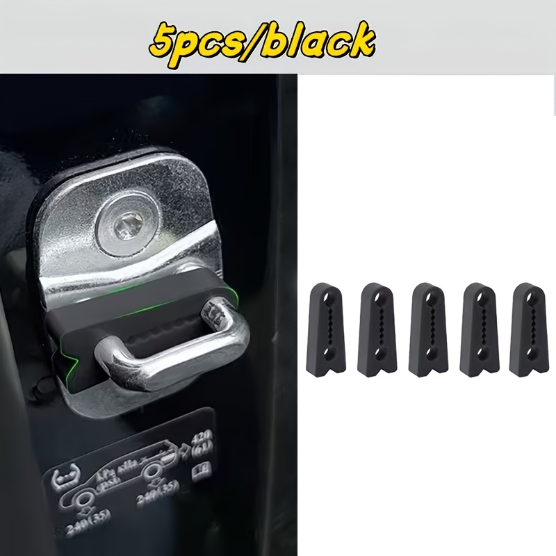 TEMU Set da 5 pezzi di cuscinetti ammortizzanti per serratura porta auto, coperture protettive per serratura, cuscinetti protettivi, anticollisione 癡