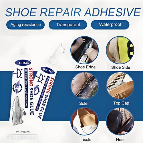 item picture 1pc 60ml strong shoe repair quick drying waterproof for sneakers boots diy projects