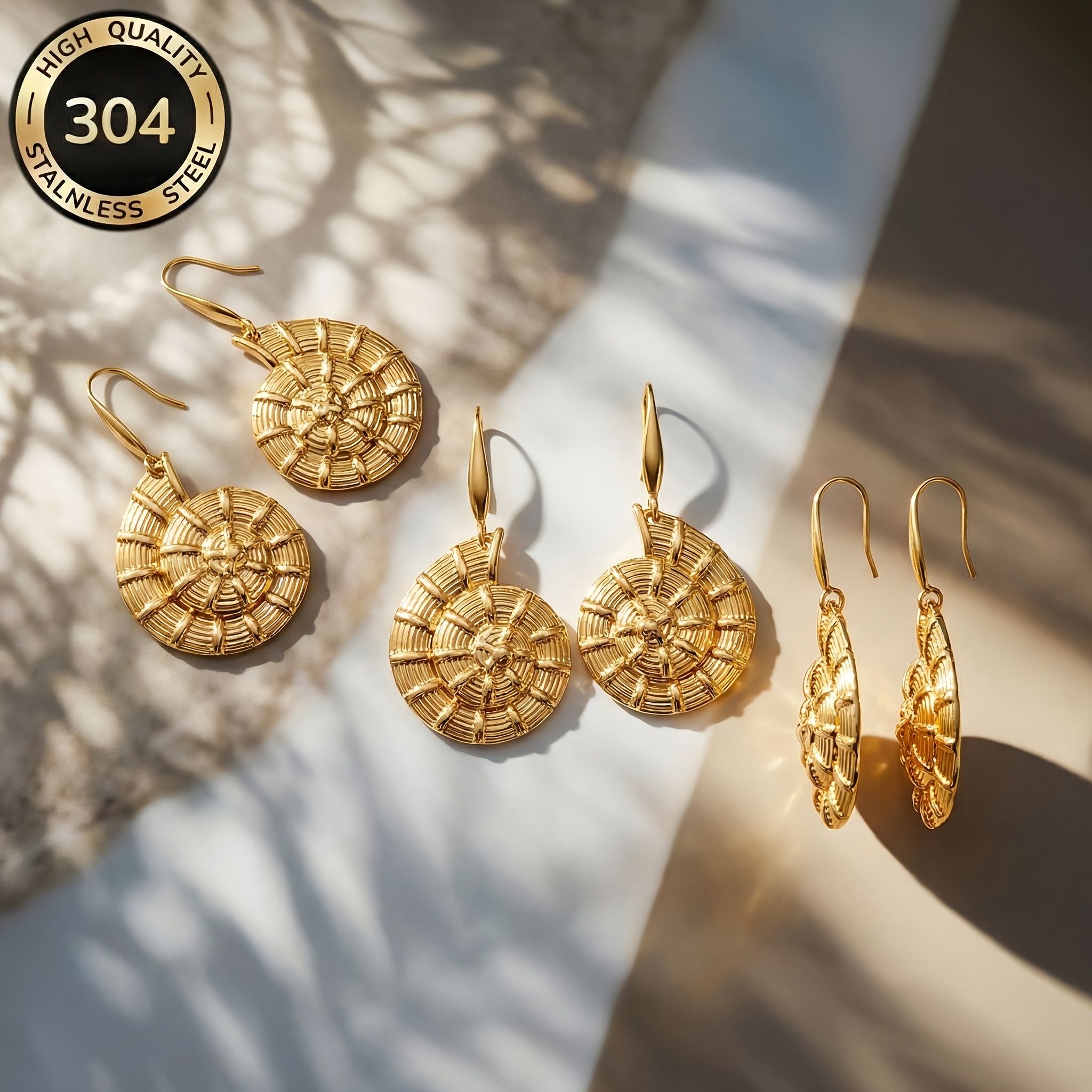 Women's Hypoallergenic Stainless Steel Earrings