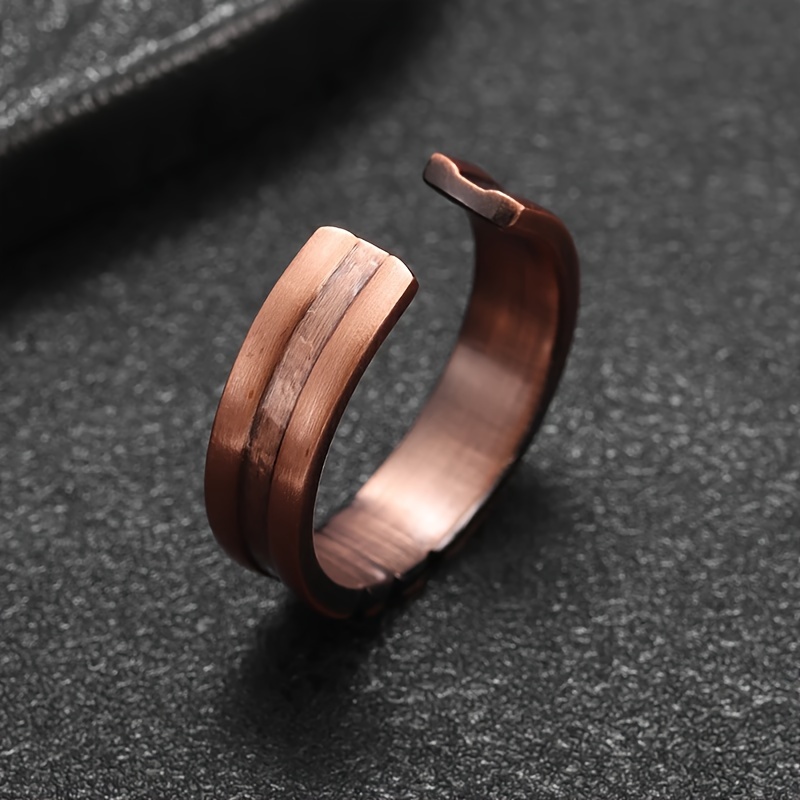 Uncoated Copper Wire Knot Open Ring