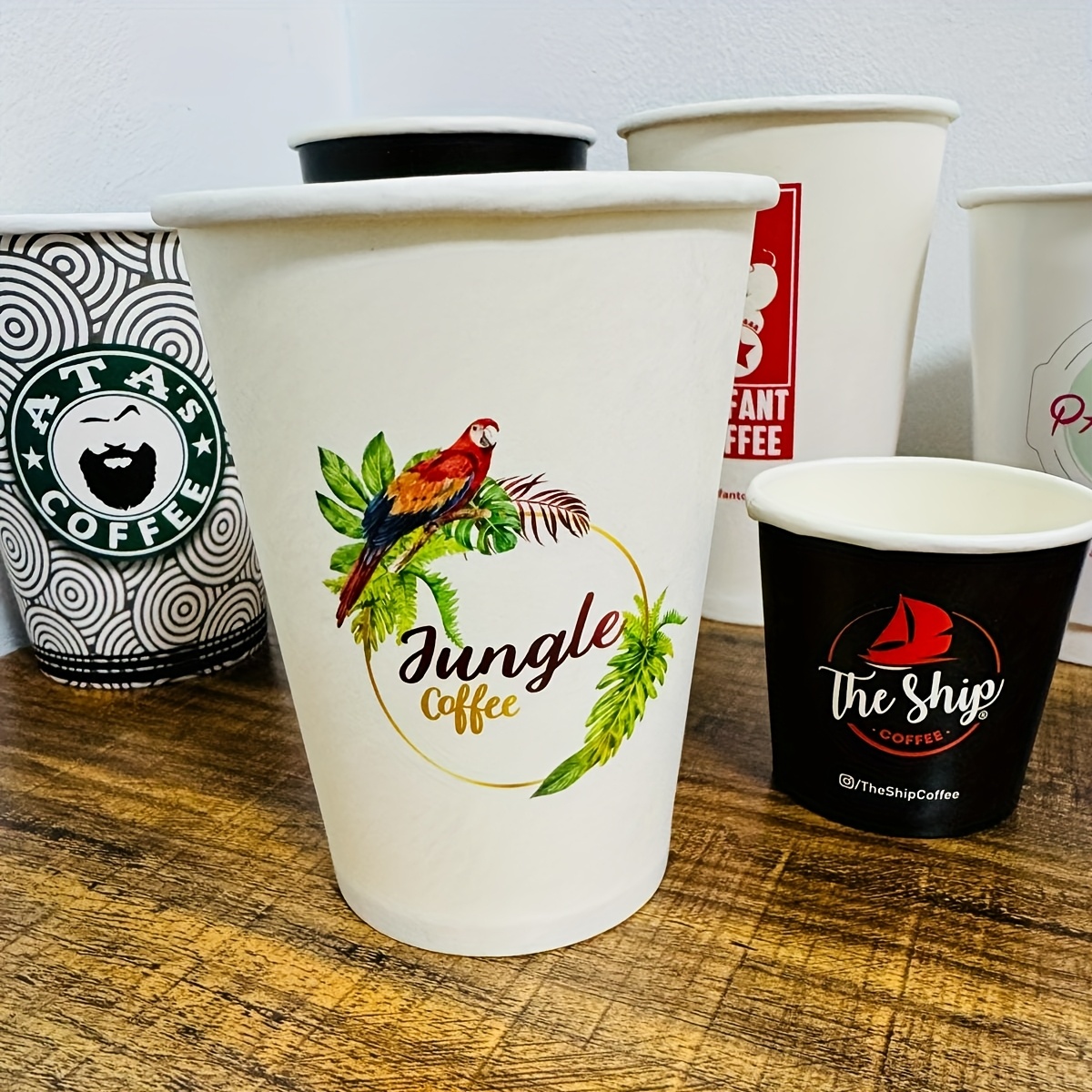 Image of Custom 200pcs Vinyl Label | Die Cut Business - Coffee - Bottle Cup Stickers | Business Labels